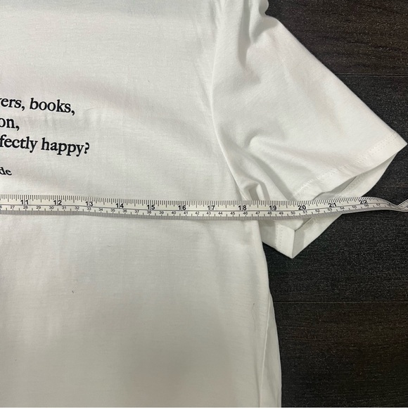 Zara Oscar Wild quote t shirt, with freedom, flowers, books and the moon… - Picture 6 of 6